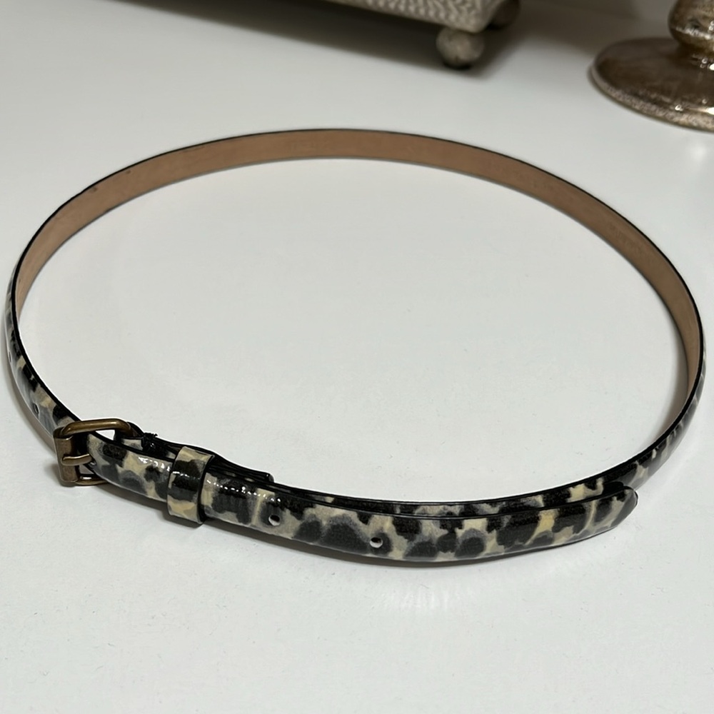 NWOT Ann Taylor Skinny Animal Print Belt - Picture 4 of 8